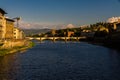 Ponte Veccio Bridge, evening light, Florence